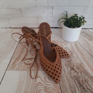 Sandstorm - Brown Leather Heels size 42/10